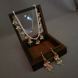 BINDIYA JADAU REVERSIBLE NECKLACE WITH EARRINGS