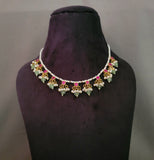 BINDIYA JADAU REVERSIBLE NECKLACE WITH EARRINGS