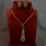 HASLI FINEST QUALITY JADAU NECKPIECE WITH EARRINGS