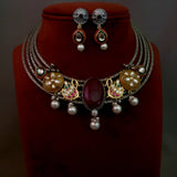 WEAR ME EXCLUSIVE DESIGNER NECKPIECE WITH EARRINGS