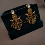 EXCLUSIVE BIRD ANTIQUE GOLD EARRINGS