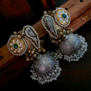 WEAR ME EXCLUSIVE TRIBAL PARROT JHUMKAAS