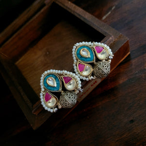 POLKI KUNDAN STUDS