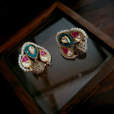 POLKI KUNDAN STUDS