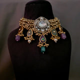 WEAR ME EXCLUSIVE STATEMENT POLKI KUNDAN NECKPIECE