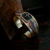 EXCLUSIVE DESIGNER STONE BANGLE (ADJUSTABLE)