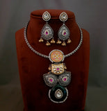 WEAR ME EXCLUSIVE TRIBAL FUSION NECKPIECE WITH EARRINGS