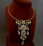 WEAR ME EXCLUSIVE TRIBAL FUSION NECKPIECE WITH EARRINGS