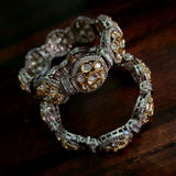 POLKI KUNDAN BANGLE IN FINEST FINISH (PAIR)