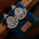 TRIBAL SILVER PLATED EARRINGS