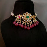 AHEMDABADI KUNDAN CHOKER WITH EARRINGS