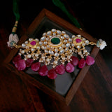 AHEMDABADI KUNDAN CHOKER WITH EARRINGS