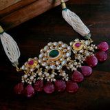 AHEMDABADI KUNDAN CHOKER WITH EARRINGS