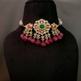 AHEMDABADI KUNDAN CHOKER WITH EARRINGS