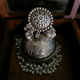 REAL SILVER PLATED DESIGNER JHUMKAAS