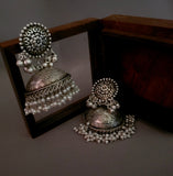 REAL SILVER PLATED DESIGNER JHUMKAAS