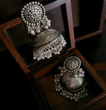 REAL SILVER PLATED DESIGNER JHUMKAAS