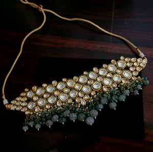 DESIGNER POLKI KUNDAN CHOKER WITHOUT EARRINGS