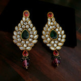 REAL KUNDAN EARRINGS AND MAANGTIKKA SET