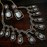 DESIGNER VICTORIAN CHOKER WITH EARRINGS