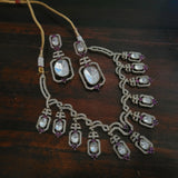 DESIGNER VICTORIAN CHOKER WITH EARRINGS