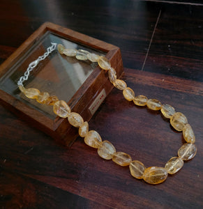 REAL CITRINE SEMI PRECIOUS STRING