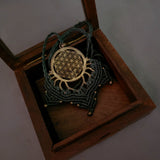 MACRAME BRASS PENDANT