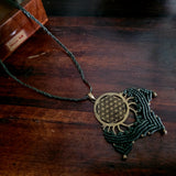 MACRAME BRASS PENDANT