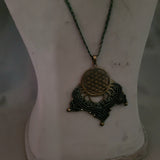 MACRAME BRASS PENDANT