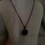 MACRAME REAL AGATE PENDANT