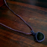 MACRAME REAL AGATE PENDANT