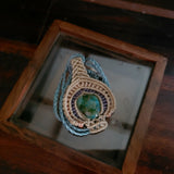 MACRAME REAL AGATE PENDANT