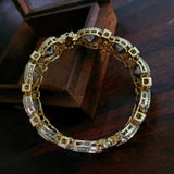 FINES QUALITY REAL GOLD PLATED POLKI KUNDAN BANGLE