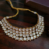 EXCLUSIVE MOISSANITE CHOKER WITH EARRINGS