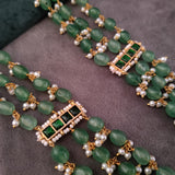 FINEST QUALITY JADAU NECKLACE WITH EARRINGS