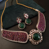 EXCLUSIVE POLKI KUNDAN CHOKER WITH EARRINGS
