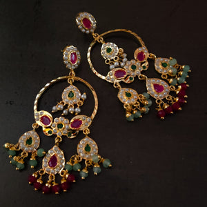 FINEST QUALITY JADAU EARRINGS