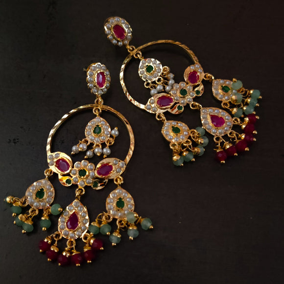 FINEST QUALITY JADAU EARRINGS