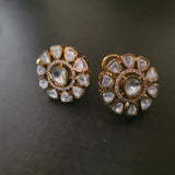FINEST QUALITY POLKI KUNDAN STUDS