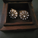 FINEST QUALITY POLKI KUNDAN STUDS
