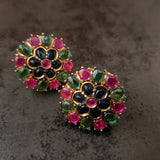 EXCLUSIVE PEACOCK PENDANT AND STUDS SET