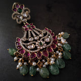 STATEMENT DESIGNER EARRINGS WITH REAL STONE HANGINGS