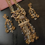 EXCLUSIVE HANDMADE ELEPHANT NECKPIECE WITH SEMI PRECIOUS STONES