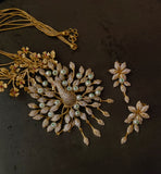 EXCLUSIVE PEACOCK PENDANT AND STUDS SET
