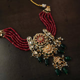 FINEST QUALITY BIKANERI KUNDAN CHOKER WITH EARRINGS