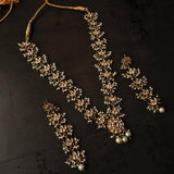 FINEST QUALITY BIKANERI KUNDAN NECKLACE WITH EARRINGS