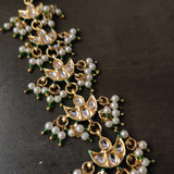 FINEST QUALITY BIKANERI KUNDAN NECKLACE WITH EARRINGS