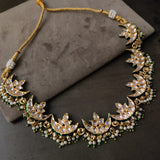 FINEST QUALITY BIKANERI KUNDAN CHOKER WITH EARRINGS