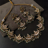 FINEST QUALITY BIKANERI KUNDAN CHOKER WITH EARRINGS