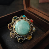 DESIGNER DOUBLET STONE STATEMENT RING